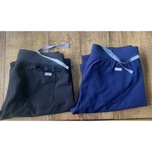 Lot of 2 Figs Livingston Scrub Pants Sz S